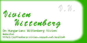 vivien wittenberg business card